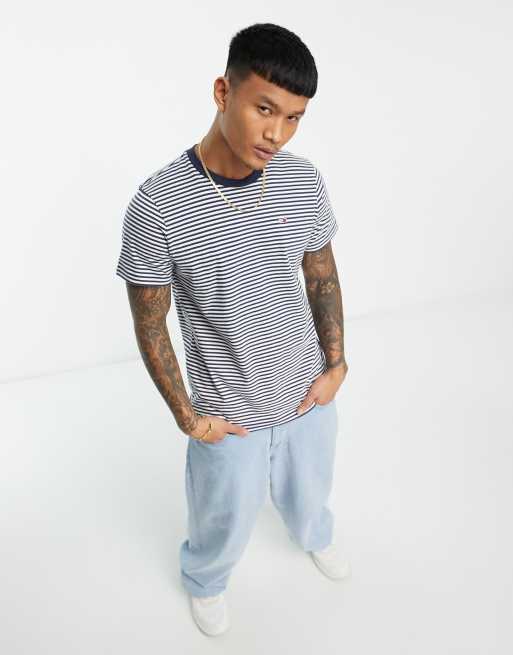 Tommy stripe sale tee