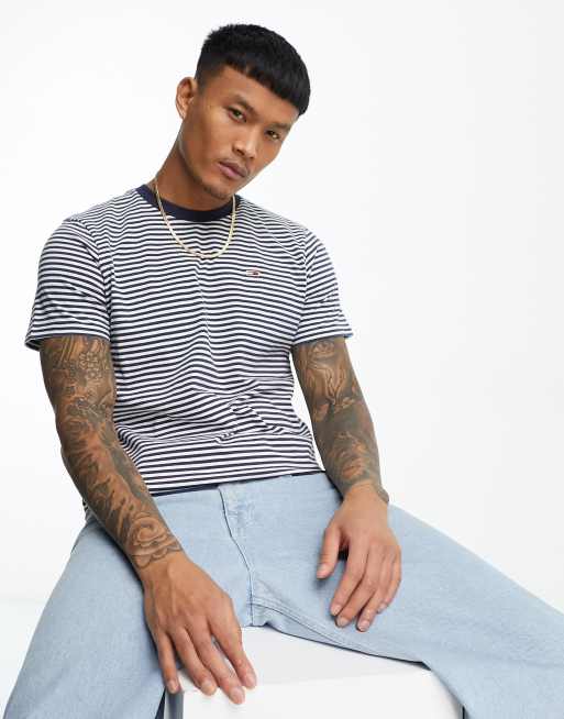 Tommy jeans classic stripe t clearance shirt