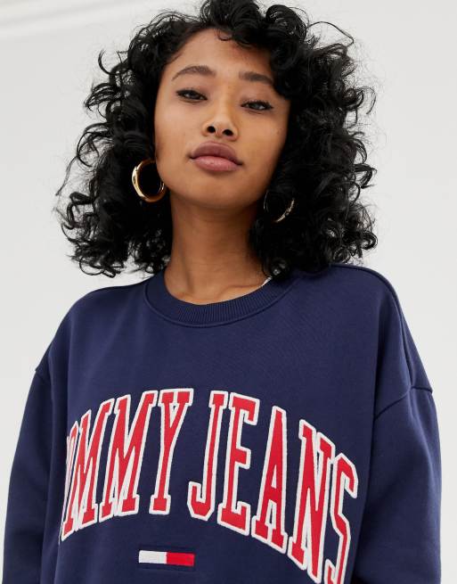 Tommy jeans collegiate crew shop neck sweatshirt