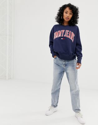 tommy jeans tjw collegiate sweat