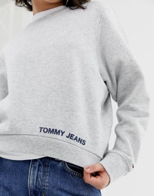 tommy jeans clean logo sweatshirt