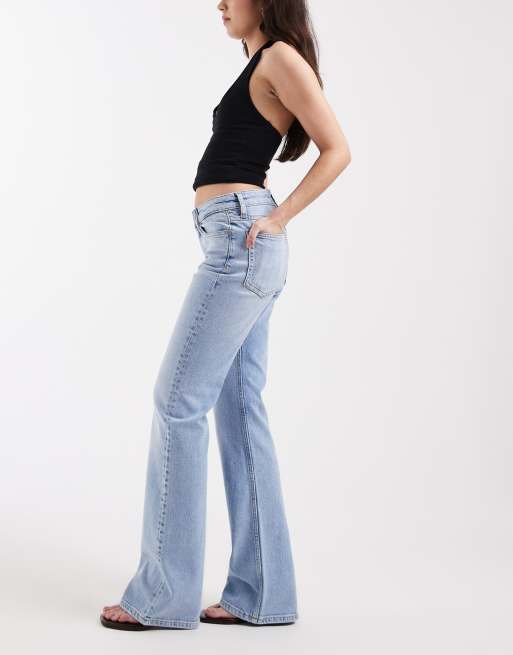 Tommy Jeans – Cleo – Ljusblå, tvättade bootcut-jeans med medelhög midja, 3 av 5