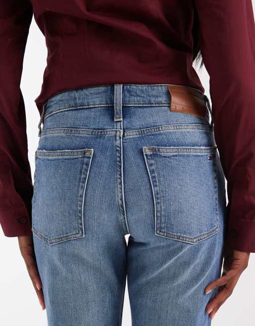 Tommy Jeans – Cleo – Mellanblå, tvättade bootcut-jeans med medelhög midja, 4 av 5