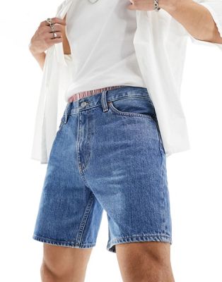 Tommy Jeans co-ord dad shorts in mid wash