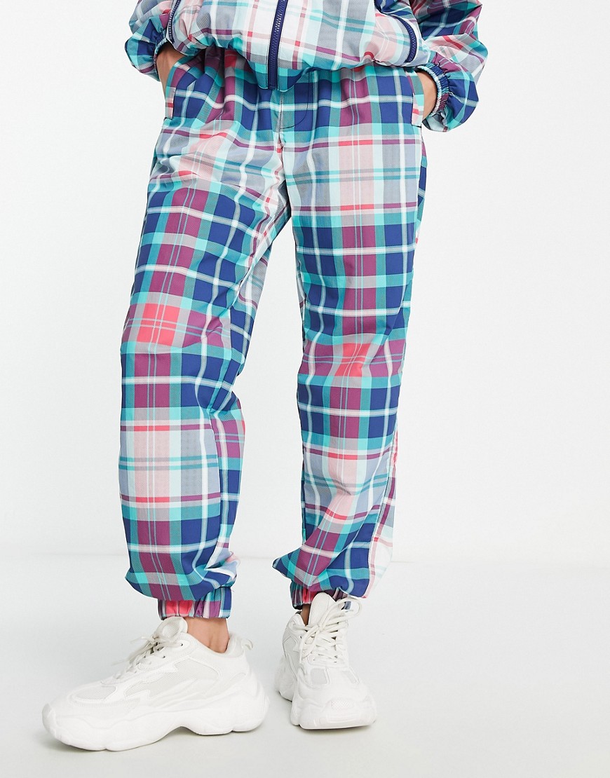 Tommy Jeans co-ord plaid casual trousers in multi