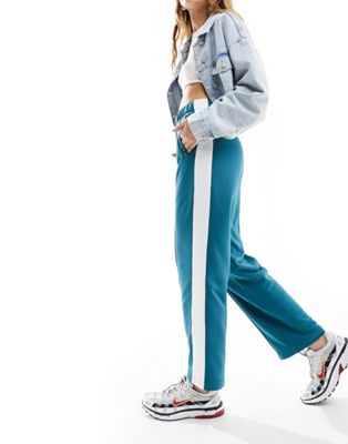 Tommy Jeans co-ord varsity sport track pants in teal - ASOS Price Checker