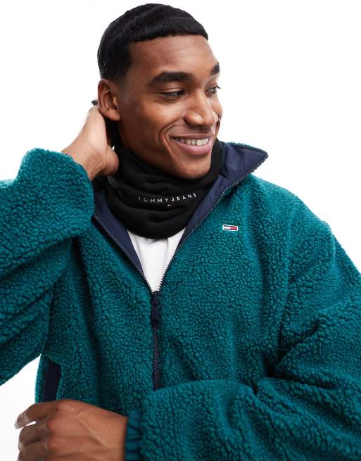 Tommy Jeans - Col met lineair logo in zwart