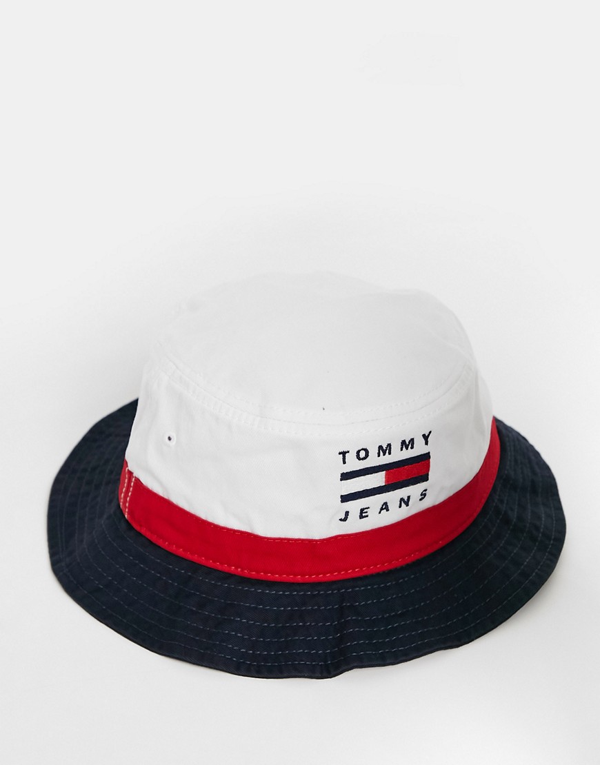 Tommy Jeans Cole Bucket Hat In White
