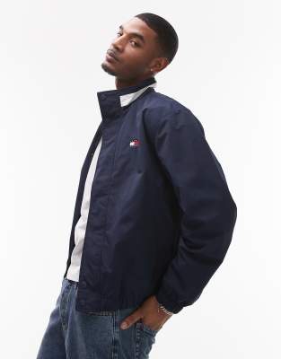 Tommy Jeans Collared Essential Jacket In Navy