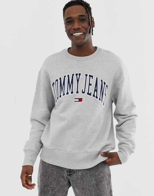 Tommy jeans 2025 sweatshirt grey