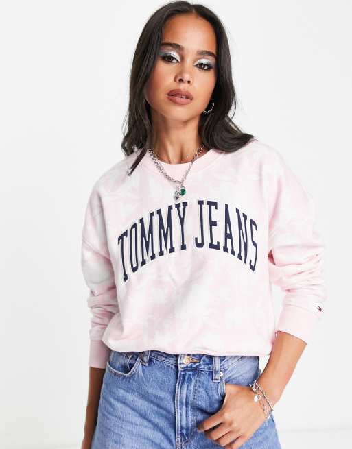 Tommy jeans collegiate clearance logo sweatshirt