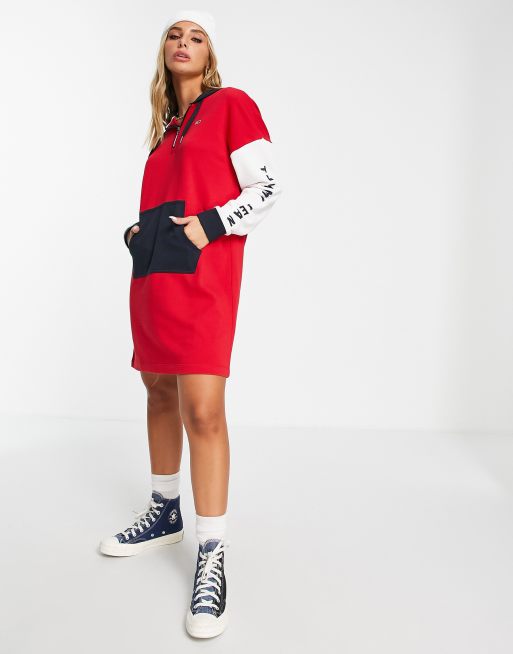 Tommy hilfiger colorblock store hoodie dress