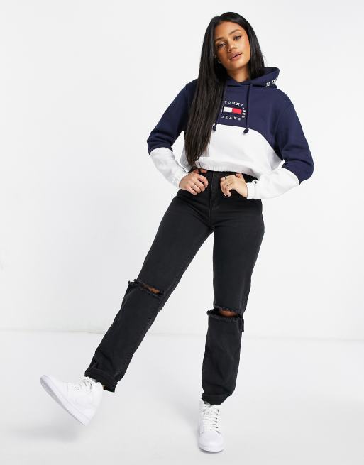 Tommy jeans best sale colorblock hoodie