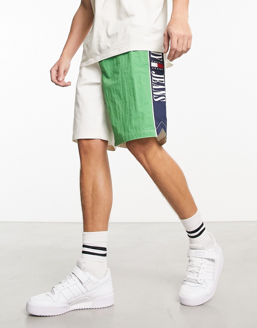 Tommy Jeans Color Block Shorts In Multi