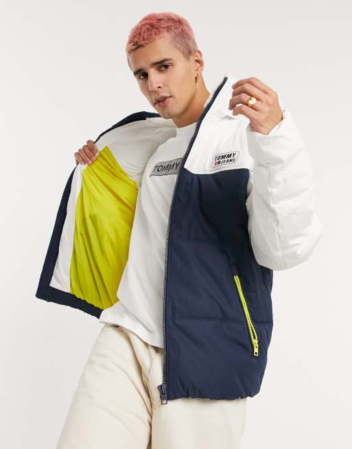 Tommy hilfiger colorblock hot sale jacket mens