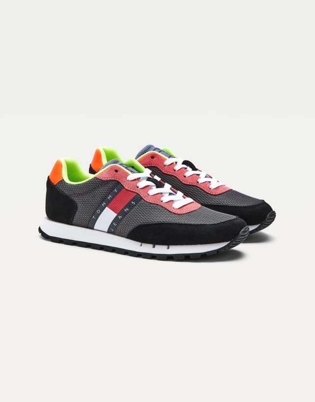 Tommy Jeans colorblock running sneakers in multi