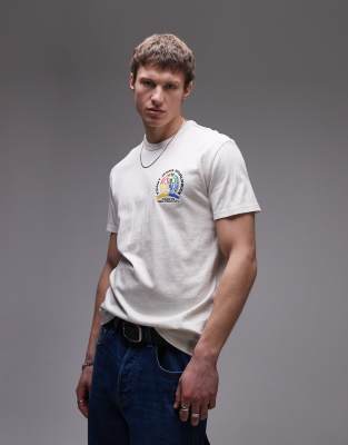 Tommy Jeans Colorful Crest Logo T-shirt In Neutral