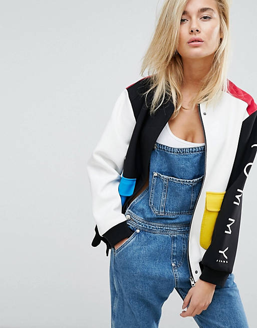 Tommy Jeans Colour Block Bomber | ASOS