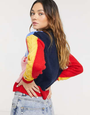 tommy jeans red jumper