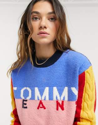 tommy jeans colour block
