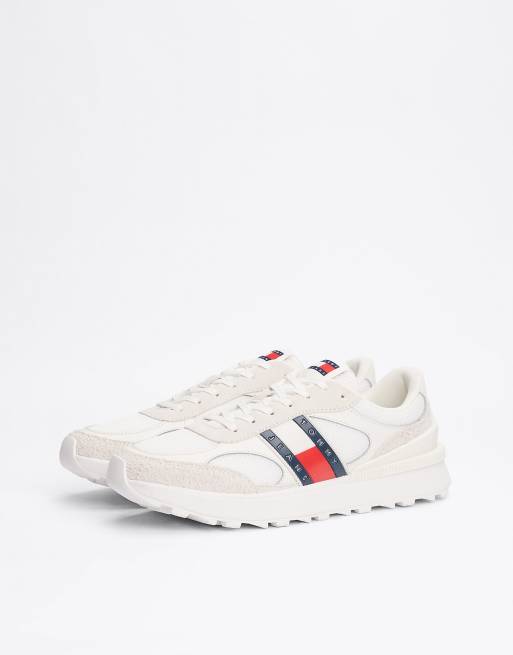 Tommy Jeans Colour blocked Runner Sneaker in WeiB