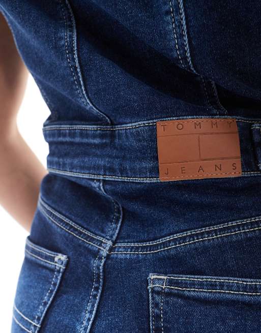 Tommy Jeans - Combinaison skinny en jean - Délavage moyen, 4 de 4