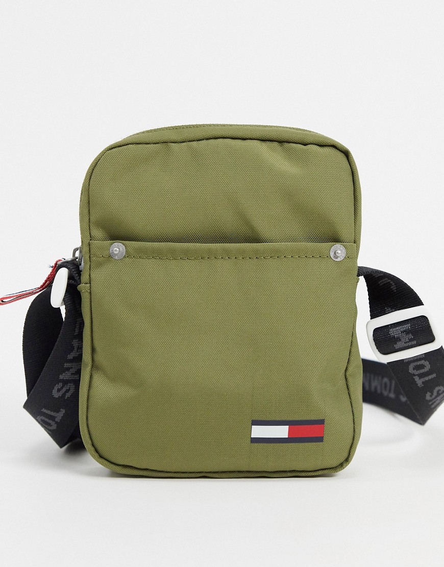 Tommy Jeans cool city mini reporter bag-Green
