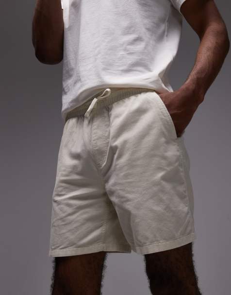 Tommy Jeans cord shorts in beige - view 1