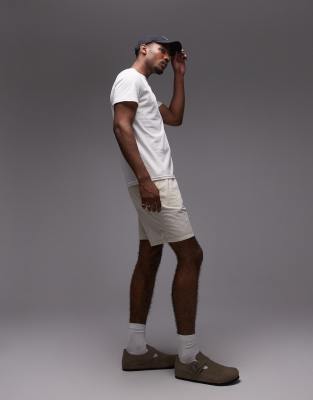 Tommy Jeans Corduroy Shorts In White