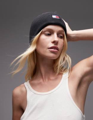 Tommy Jeans Core Logo Headband In Black