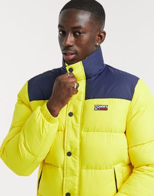 tommy jeans jacket yellow