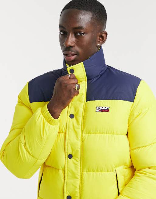 Yellow tommy on sale jeans jacket