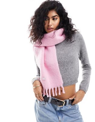 Tommy Jeans cosy knit scarf in pink