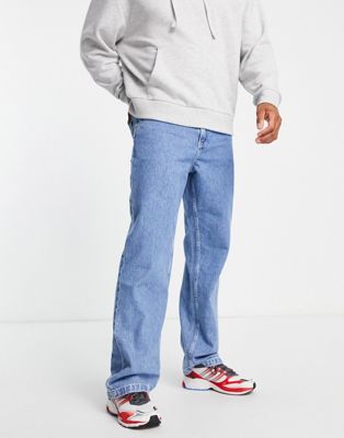 Tommy Jeans cotton aiden baggy fit jeans  in mid wash