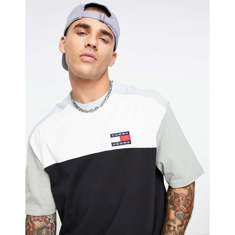 Tommy Jeans co-ord oversized baseball shirt in black