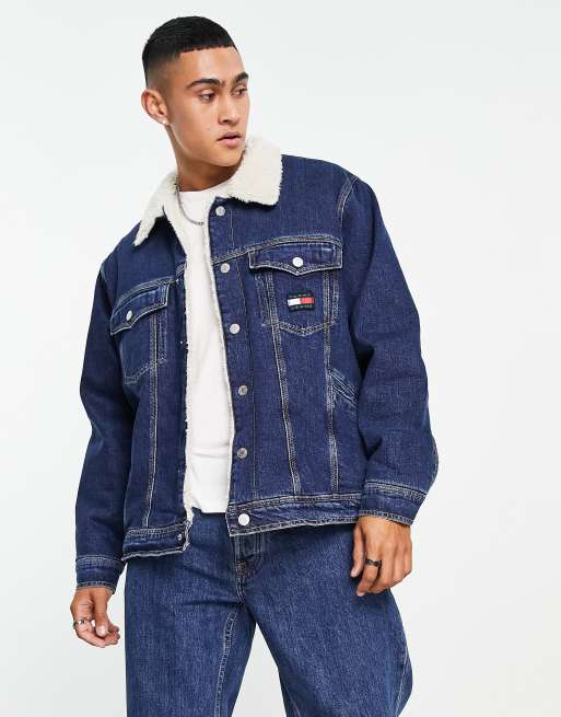 Oversized lined clearance denim jacket