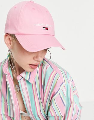 Tommy Jeans cotton sports cap in pink - PINK - ASOS Price Checker
