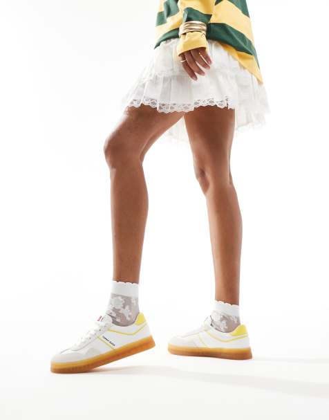 Tommy Jeans - Court - Baskets - Blanc et jaune - view 1