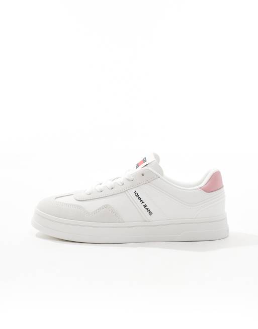 Tommy Jeans – Court – Biało-różowe buty sportowe, 2 z 5