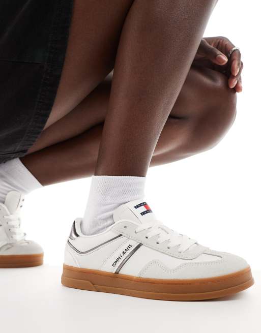 Tommy Jeans - Court - Sneakers bianche con suola in gomma