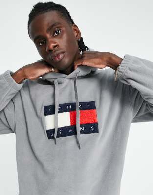 tommy jeans regular fleece hoodie