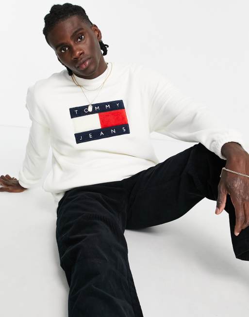 Tommy jeans 2025 fleece sweatshirt