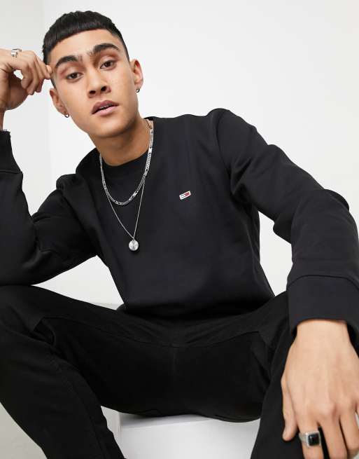 Tommy jeans black sweatshirt new arrivals