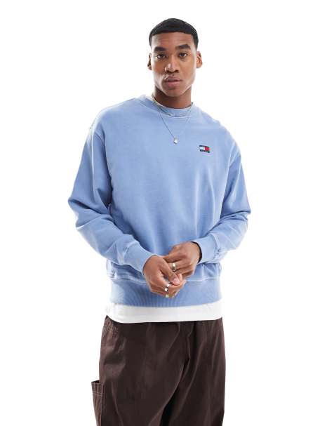 Tommy Jeans Crew neck relaxed sweatshirt in blue - view 1
