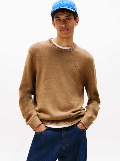 Tommy Jeans Crew neck slim jumper in solid - view 1