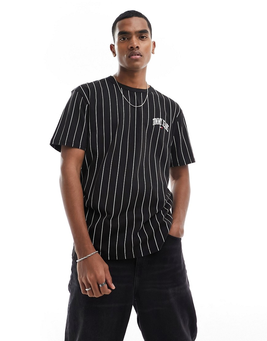 Tommy Jeans Crew Neck T-Shirt in Black