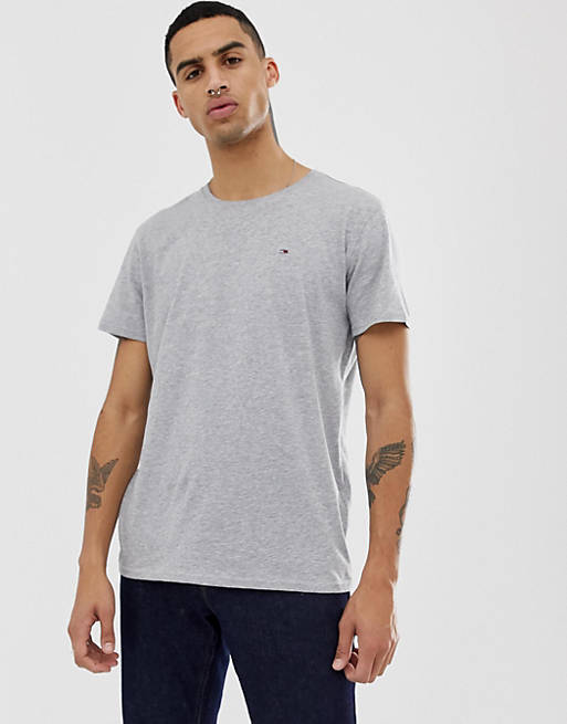 Tommy Jeans crew neck t-shirt in grey | ASOS