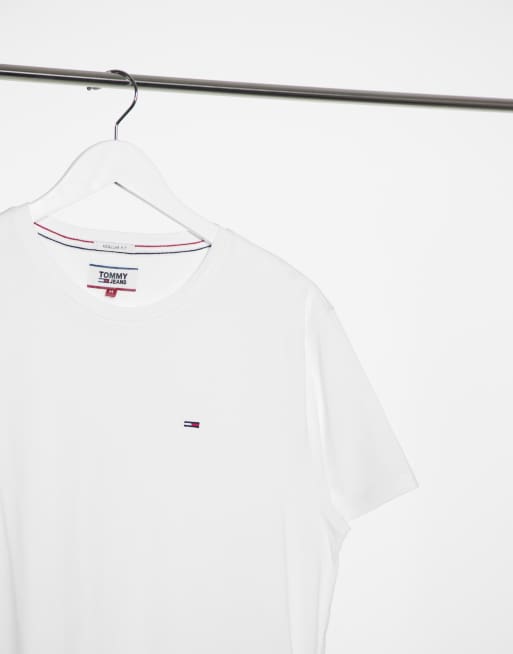 Tommy Jeans crew neck t-shirt in white, 3 of 4