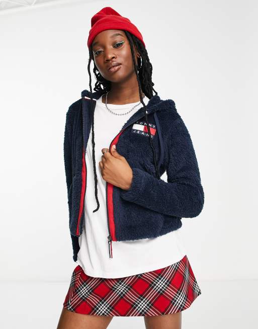 Tommy jeans shop crop hoodie