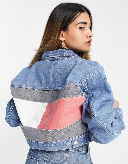 Tommy hilfiger denim store jacket back print